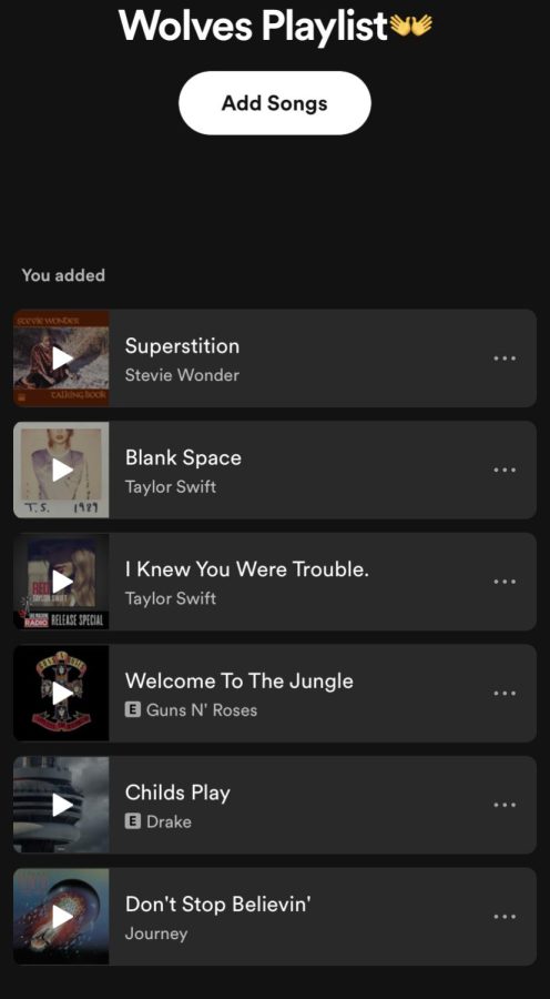 THE WOLVES PLAYLIST. “I like a lot of different kinds of music,” said DM Principal, Dr. Hirsch. A playlist curated for the Wolves themselves. Wolves are unique people, so an even more unique music taste is only fitting.